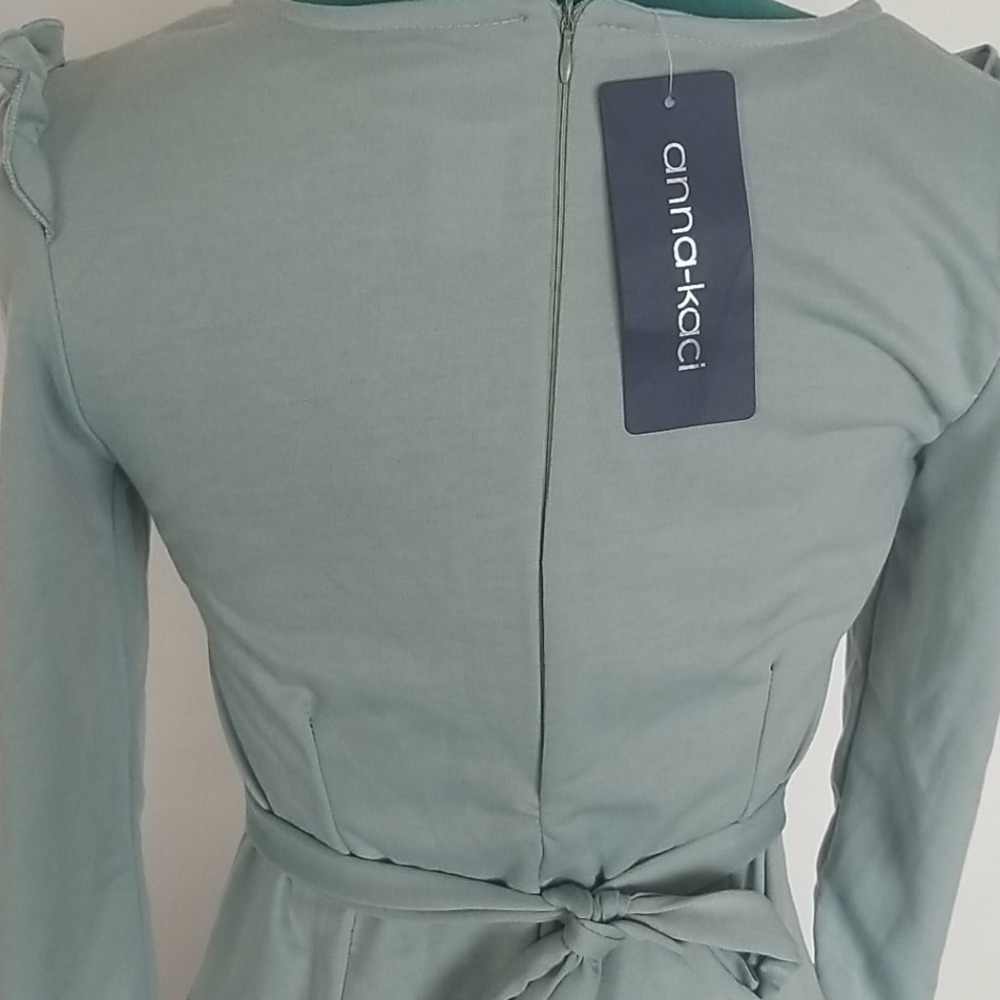 Long Sleeved Baby Blue Dress! NWT! - Picture 5 of 7